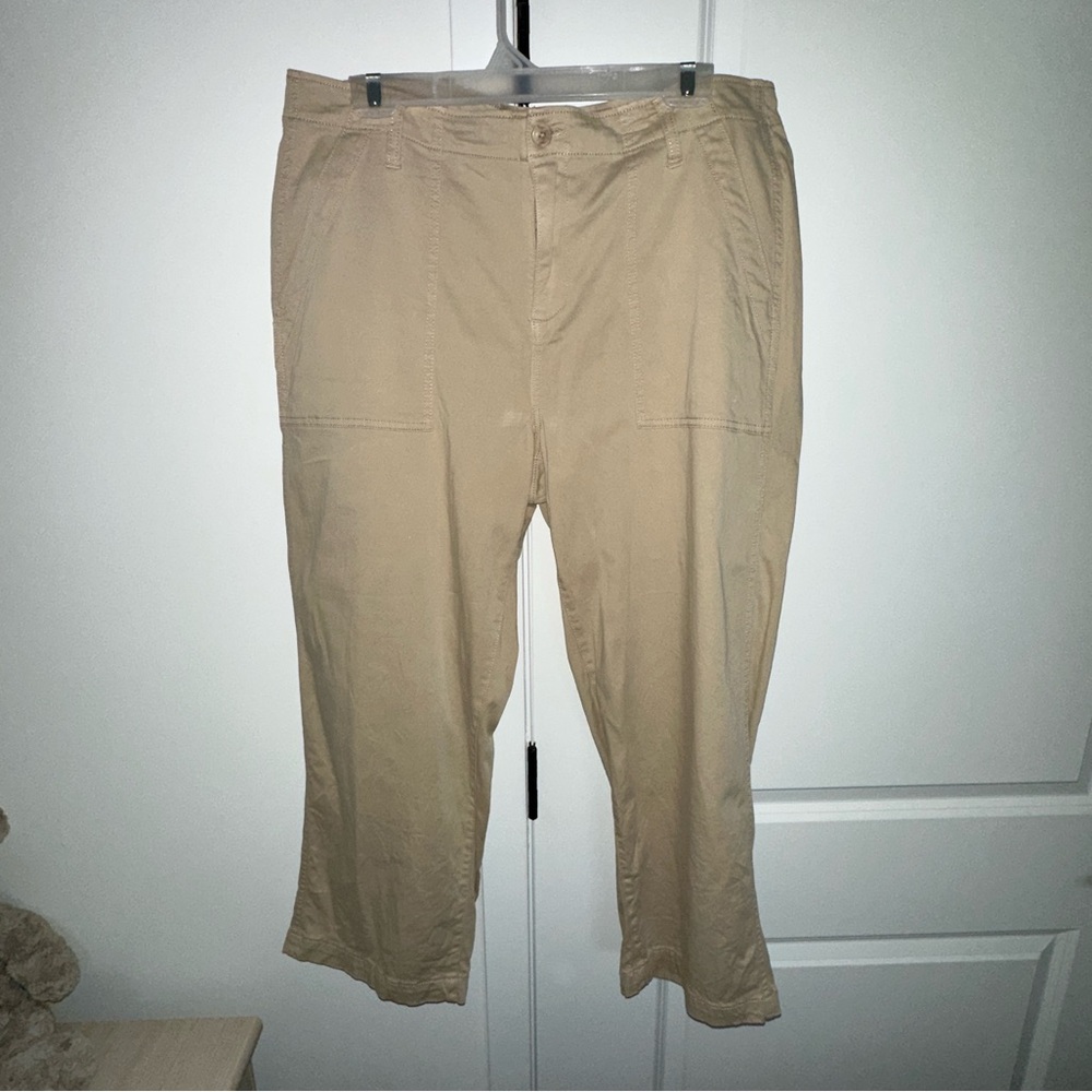 Liverpool Drea Cargo Crop Wide Leg Pants | Size 16 | Utility Pants - Picture 4 of 8